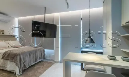 Studio Nik Pinheiros , apto disponível para locação com 21m² e 1 dorm, próximo do Hosp das Clinicas.