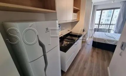 Flat disponível para locação na região central de sp totalmente mobiliado contendo 24m² e 1 dorm.