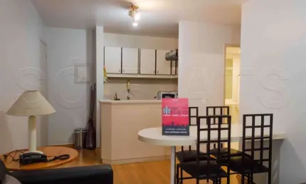 Flat no itaim bibi, próximo a av. faria lima e 9 de julho totalmente mobiliado.
