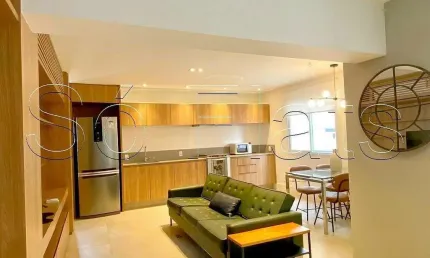 Residencial canadá, apto no itaim bibi, disponível para locação com 96m², 1 dorm e 2 vagas.