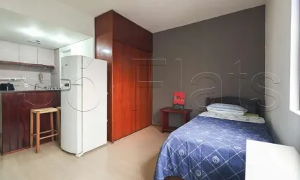 Flat no QI Inteligence disponível para locação com 24m², 01 dorm e 01 vaga de garagem.
