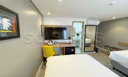 Holiday Inn Parque Anhembi, quarto de hotel para investimento com 26m² e 01 vaga de garagem