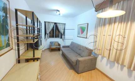 Flat Ambassador, mobiliado e disponível para venda com 41m², 01 dorm e 01 vaga