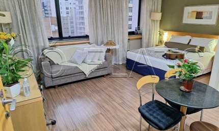 Flat Transamerica Jardins, disponível para venda com 43m², 02 dorms e 01 vaga
