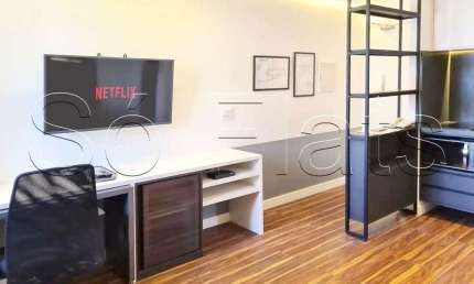 Flat Wyndham São Paulo Paulista disponível para venda com 27m², 1 dormitório e 1 vaga de garagem