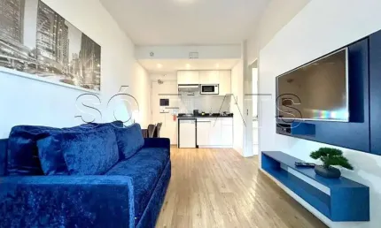 Flat The Town disponível para venda com 31m², 01 dorm e 01 vaga de garagem