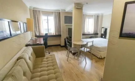 Flat transamérica international plaza disponível para venda com 29m² e 01 vaga de garagem