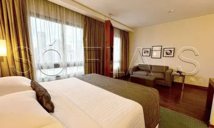 Flat estanplaza berrini, na av. luis c. berrini, prox a marg pinheiros e estação berrini da cptm