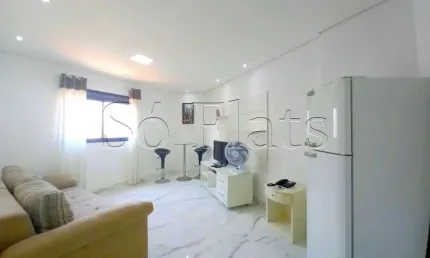 Flat moema studio disponível para venda com 34m², 1 dormitório e 01 vaga de garagem