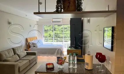 Flat American Loft com 37m², 1 dormitório e 1 vaga disponível para locação em Perdizes