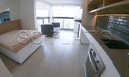 Residencial You Jardim Paulista, flat com 27m², 1 dormitório e 1 vaga, disponível para locação.