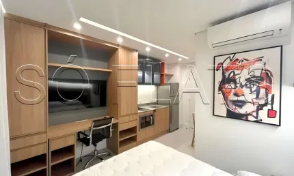 Residencial Think Home Republica, flat disponível para locação contendo 23m² e 1 dormitório.