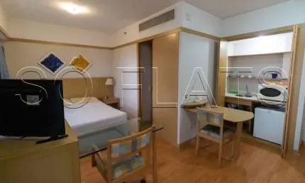 Flat disponível para locação próximo a Av. Paulista, Rua da Consolação, fácil acesso ao Metrô.