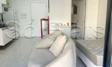 Residencial Brasil, apto disponível para locação com 35m², 1 dormitório e 1 vaga.