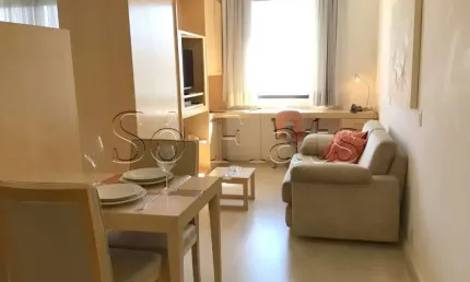 Flat Staybridge mobiliado para venda com 37m², 1 dormitório e 1 vaga de garagem