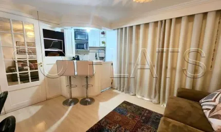 Higienópolis Classic, flat disponível para locação contendo 61m², 2 dormitórios e 2 vagas.