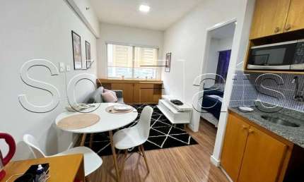 Flat para locação na Bela Vista, prox ao Hosp Beneficência Portuguesa, 23 de Maio e Av. Paulista.