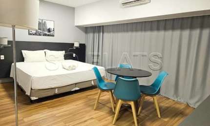 Apto Wyndham São Paulo Berrini disponível para locação com 29m², 01 dormitório e 01 vaga de garagem.