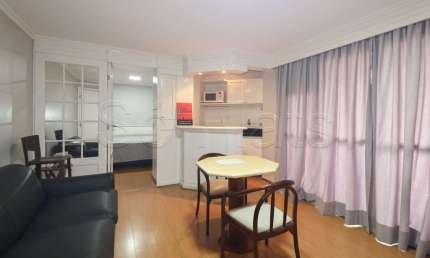 Flat Transamérica Higienópolis Classic disponível para venda com 40m² e 01 vaga de garagem