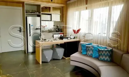 Pininfarina studio disponível para locação com 49m², 1 dormitórios e 2 vagas de garagem.