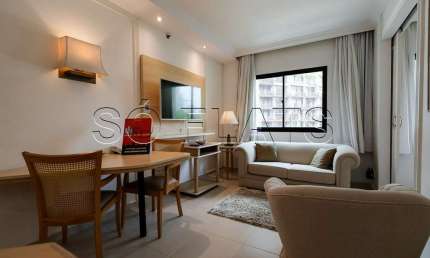 Apartamento no Jardim Paulista totalmente mobiliado disponível à venda.