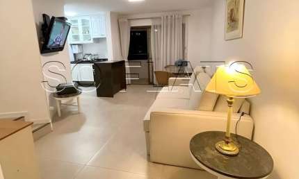 Flat Paulista Wall Street disponível para venda com 60m², 01 dormitório e 01 vaga