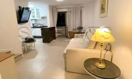 Flat Paulista Wall Street disponível para venda com 60m², 01 dormitório e 01 vaga