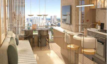 Residencial Nik Faria Lima, apartamento com 37m², 1 dormitório e 1 vaga de garagem