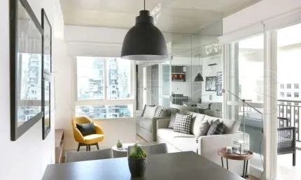 Residencial Geo Berrini, apto disponível para locação contendo 63m², 1 dormitório e 1 vaga.