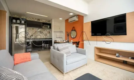 Flat no Residencial Vox Vila Olímpia disponível para locação contendo 70m², 1 dorm e 1 vaga.
