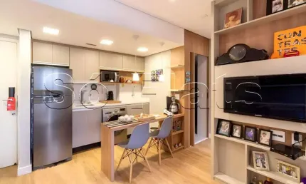 Flat qi inteligence, apartamento disponível para venda com 37m², 1 dormitório e 1 vaga