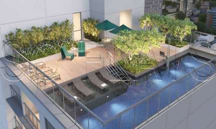 Residencial Hub Brooklin, Apartamento disponível para venda com 50m² e 1 dormitório