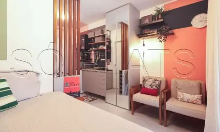 Lindo Residencial Think Home República disponível para venda com 21m² e 1 dormitório