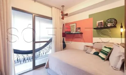 Lindo Residencial Think Home República disponível para venda com 21m² e 1 dormitório