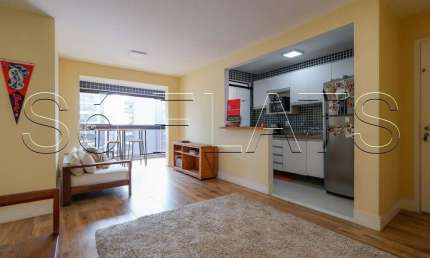 Espaço Alpha, flat disponível para locação com 57m², 02 dormitórios e 02 vagas de garagem.