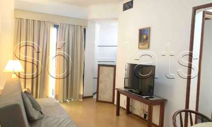 Massis, apto no Jardim Paulista disponível para locação com 48m², 1 dormitório e 1 vaga de garagem.