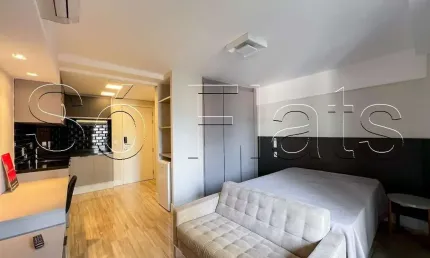 Notting Hill, studio contendo 34m², 1 dormitório e 1 vaga, disponível para locação.