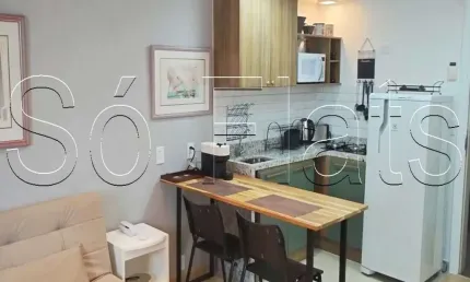 Flat disponível para locação no Le Premier contendo 29m², 1 dormitório e 1 vaga de garagem.