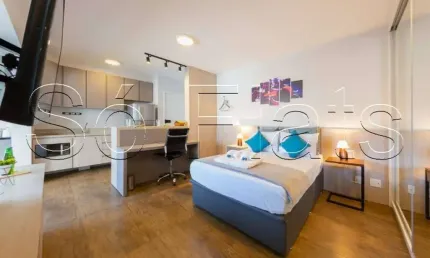 Line up, apartamento no modelo studio disponível para venda com 36m², 1 dormitório e 1 vaga