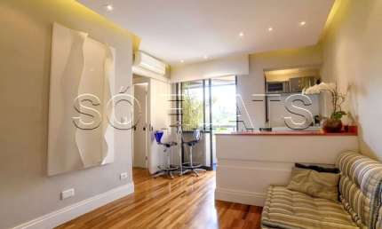 Flat no Griffes Residence com 32m², 1 dormitório e 1 vaga disponível para locação no Morumbi.