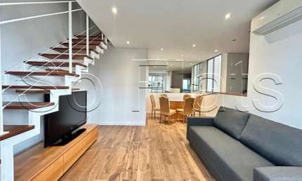 TWIN TOWERS - Flat estilo duplex com  75m²  totalmente mobiliado.