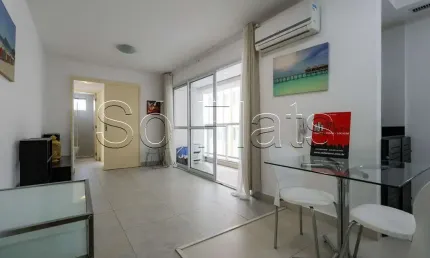 Residencial Iquali Jardins, apto disponível para locação contendo 55m², 1 dormitório e 1 vaga.