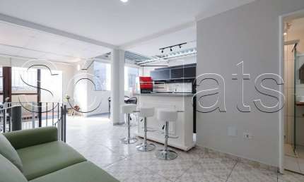 Flat The Plaza, apto Duplex disponível para venda com 93m², 1 dormitório e 2 vagas de garagem
