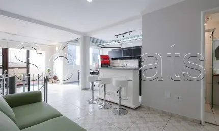 Flat The Plaza, apto Duplex disponível para venda com 93m², 1 dormitório e 2 vagas de garagem