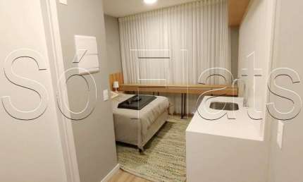 Studio Atmosfera 360°, apto disponível para locação contendo 21m² e 1 dormitório.