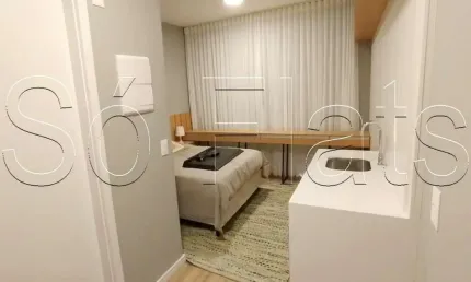 Studio Atmosfera 360°, flat disponível para locação contendo 21m² e 1 dormitório.
