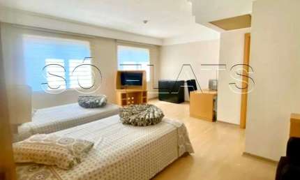 Apto no Slaviero Guarulhos contendo 29m², 1 dormitório e 1 vaga disponível para locação.
