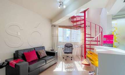 Flat Palazzo Gritti, disponível para locação contendo 46m², 01 dormitório e 01 vaga