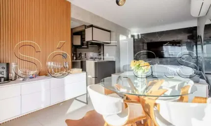 Flat contemporâneo, disponível para venda com 42m², 01 dorm e 01 vaga