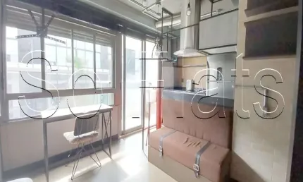 Studio Diseno Pinheiros disponível para venda com 39m², 1 dormitório e 1 vaga de garagem.